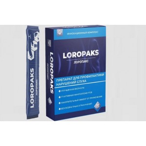 LOROPAKS - препарат для профилактики нарушений слуха